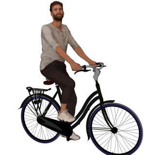 骑自行车的人精细人物模型 (9)